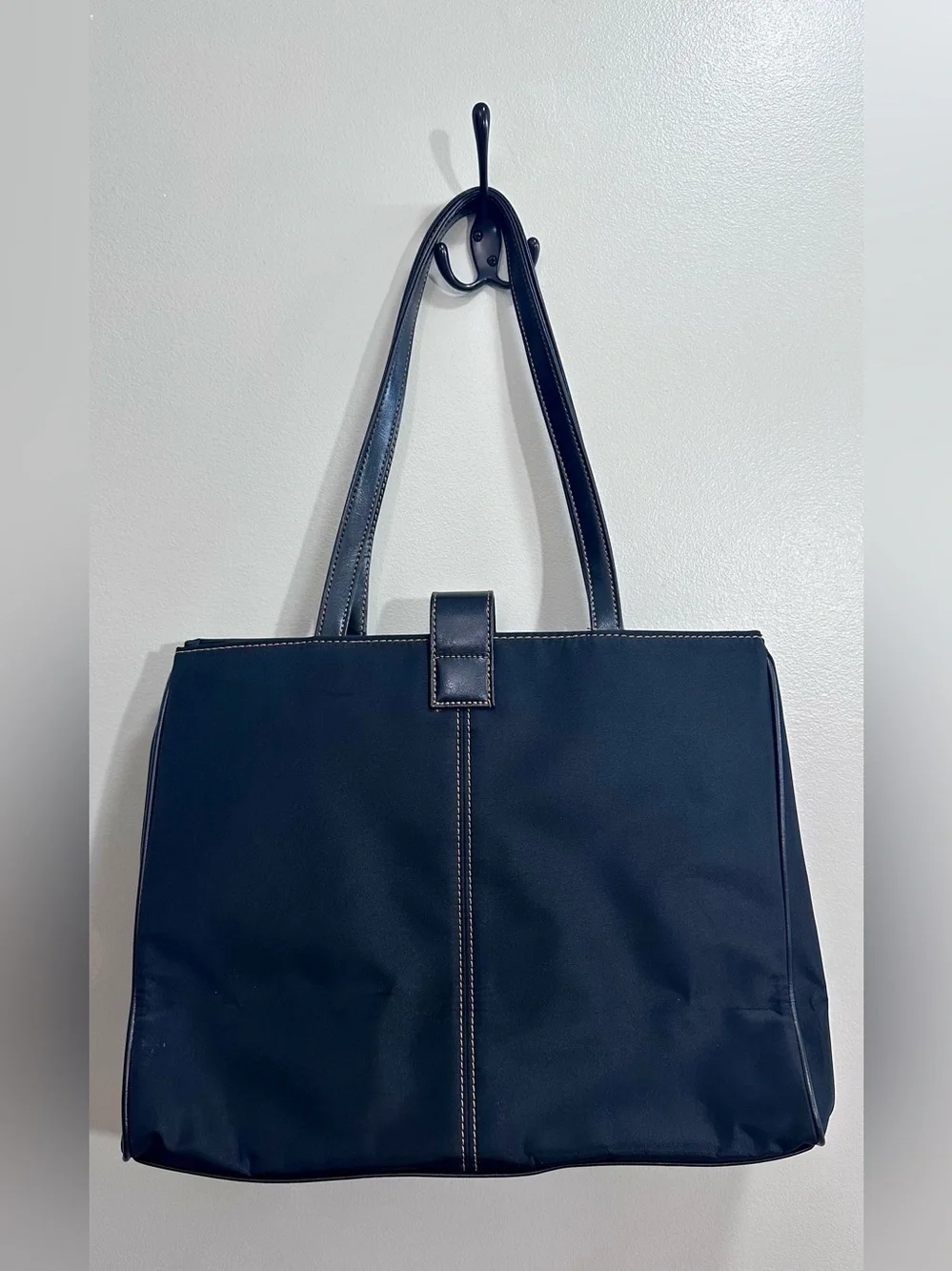 Estée Lauder Black Nylon Tote Bag With Mirror Wallet